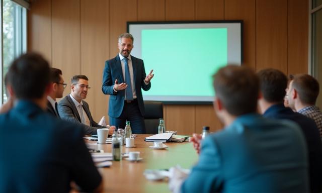 Corporate leadership training session