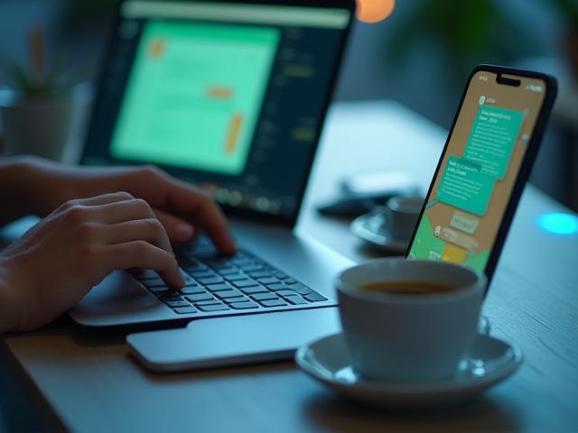 Students interacting in a modern digital space